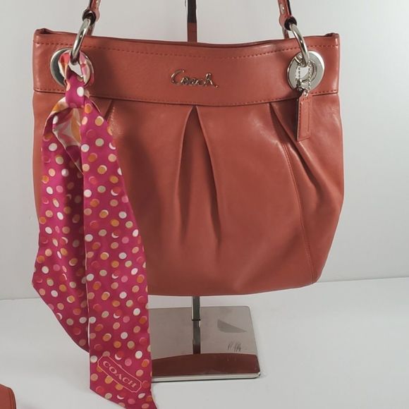 Coach Handbags - Coach Ashley Hippie Collection Leather Crossbody PLUS a Coach Scarf P58